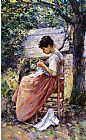 Theodore Robinson The Layette painting